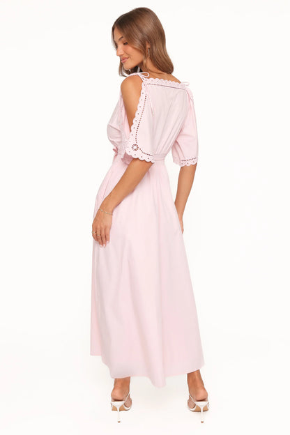 Nellie Midi Dress Petal Pink
