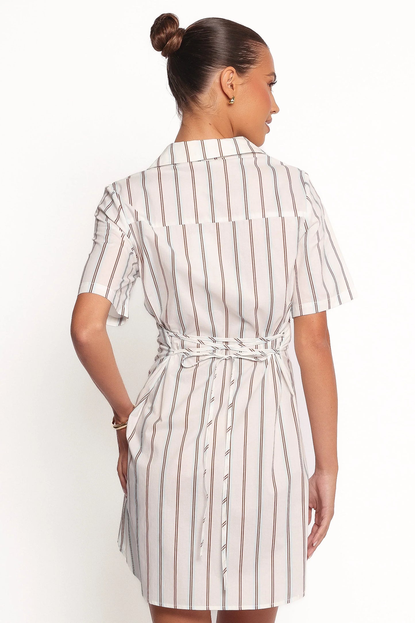 Hayes Mini Dress Blue Stripe