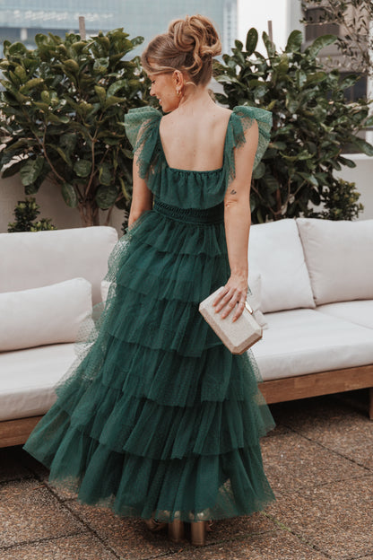 Belle Maxi Dress Hunter Green
