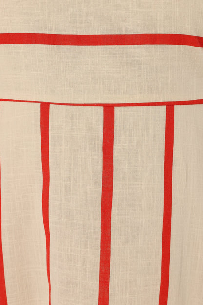 Brea Maxi Dress Cream Stripe