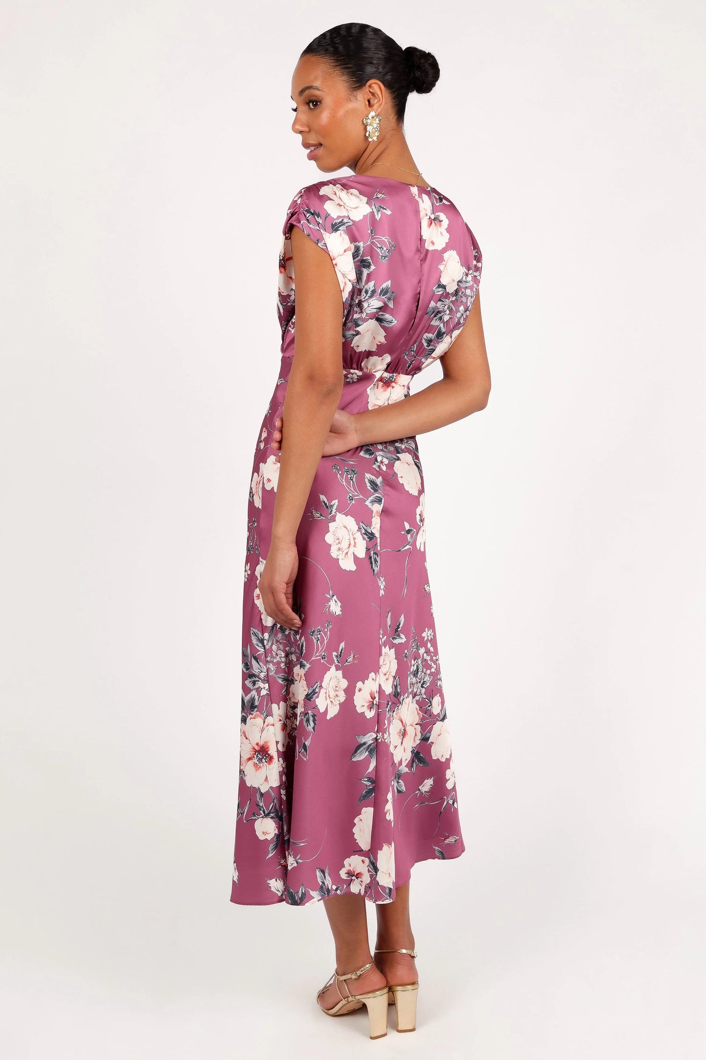 Amarlee Maxi Dress Dark Rose Floral