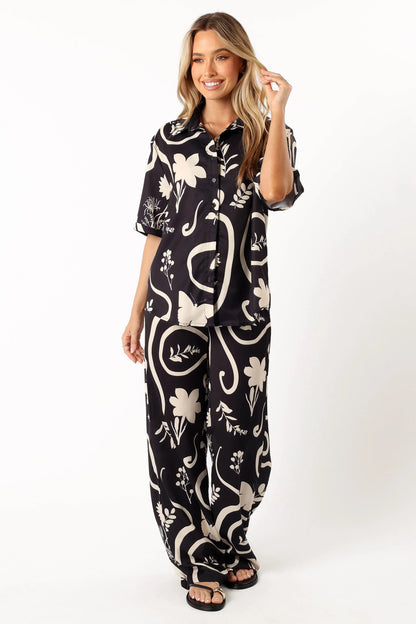 Leo Pant Black Sand