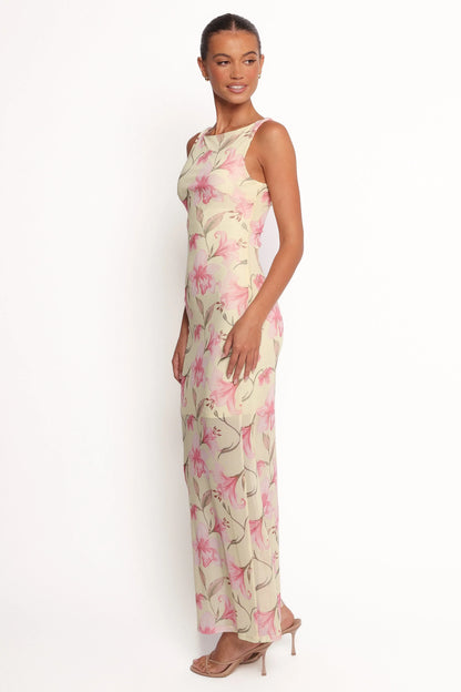 Brissa Maxi Dress Yellow Floral