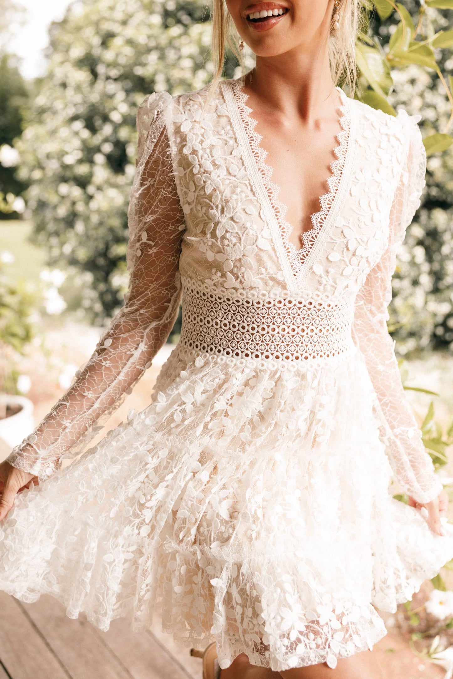 Fern Mini Dress White