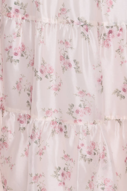 Jocelyn Maxi Dress Ivory Pink Floral
