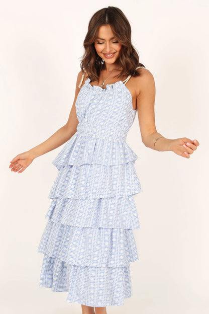 Cora Midi Dress Blue