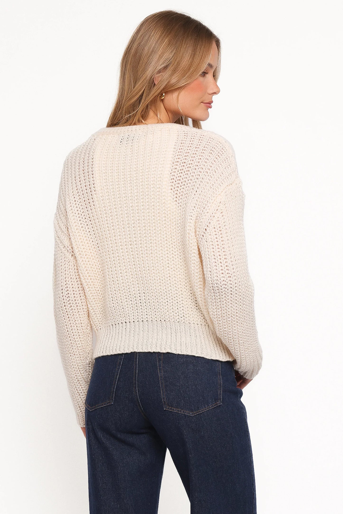 Henderson Thick Knit Cardigan Cream