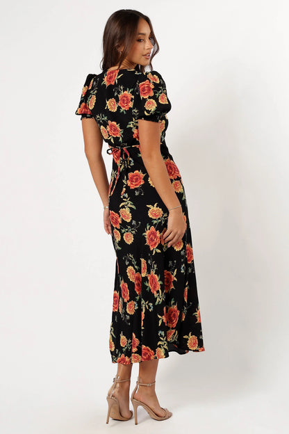 Christine Midi Dress Sunset Floral