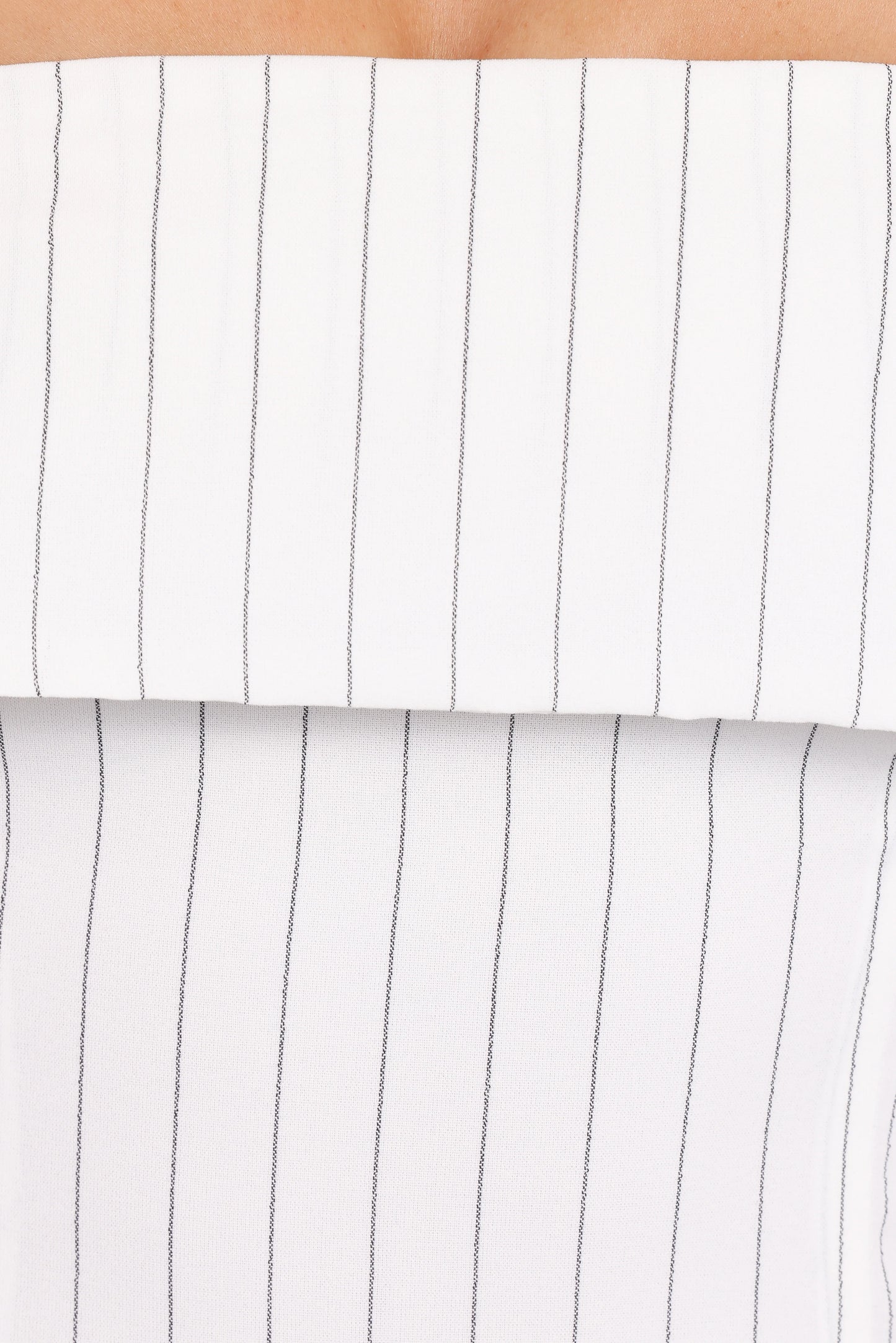 Blakely Wide Leg Pant White Pinstripe