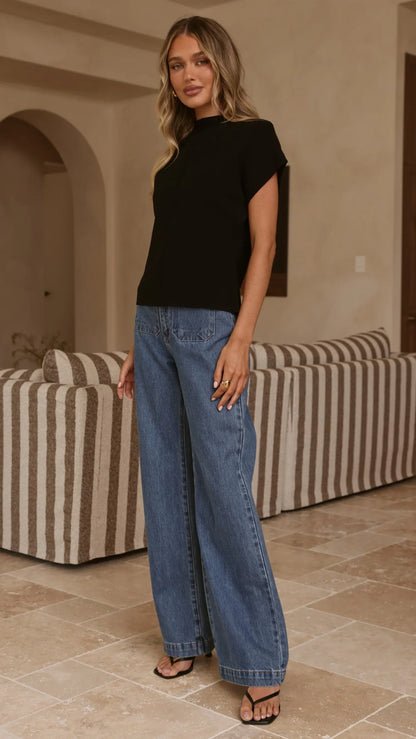 Shiloh Knit Top Black