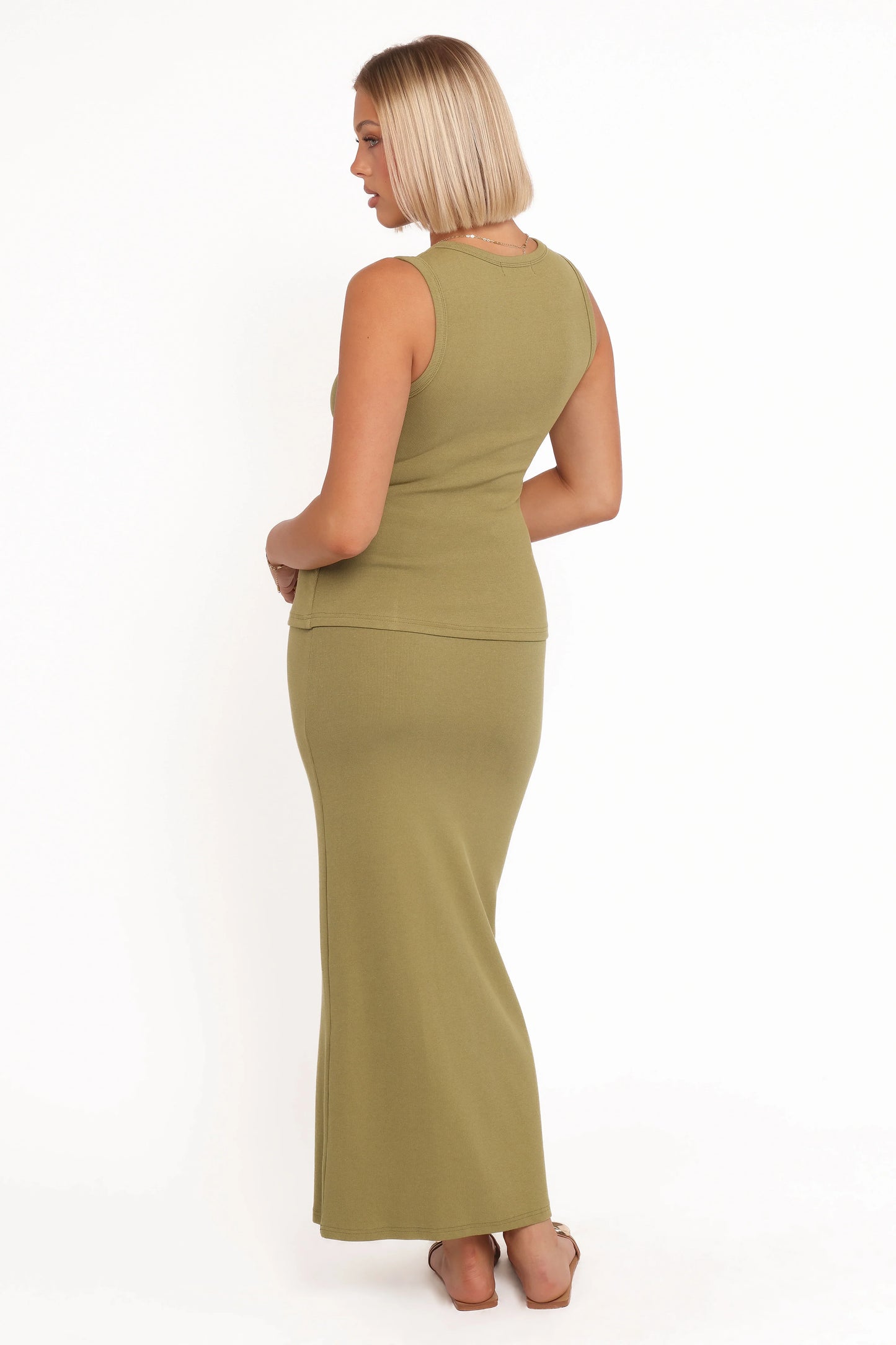 Adeline Two Piece Set Olive Green