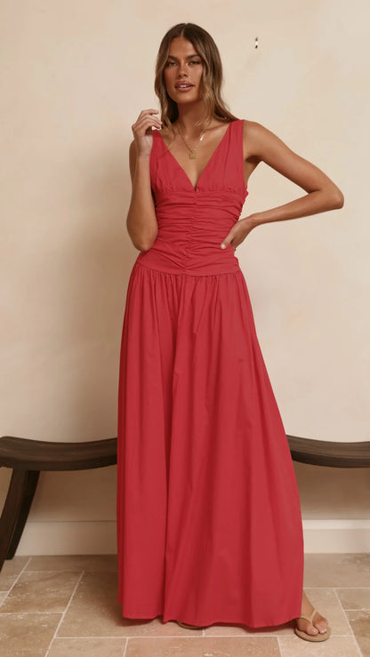 Sanya Maxi Dress Red
