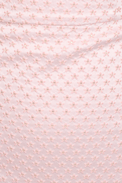 Marlene Mini Dress Pink Rose Brocade