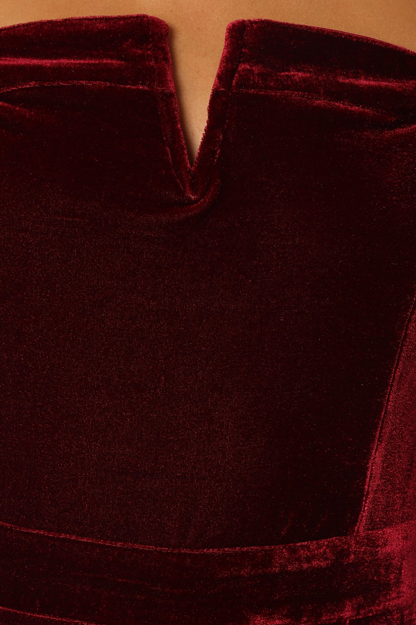 Lexie Velvet Jumpsuit Burgundy