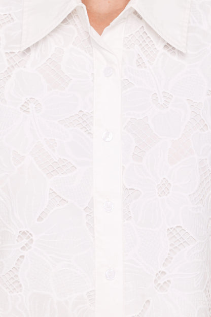 Fidelma Cropped Shirt White