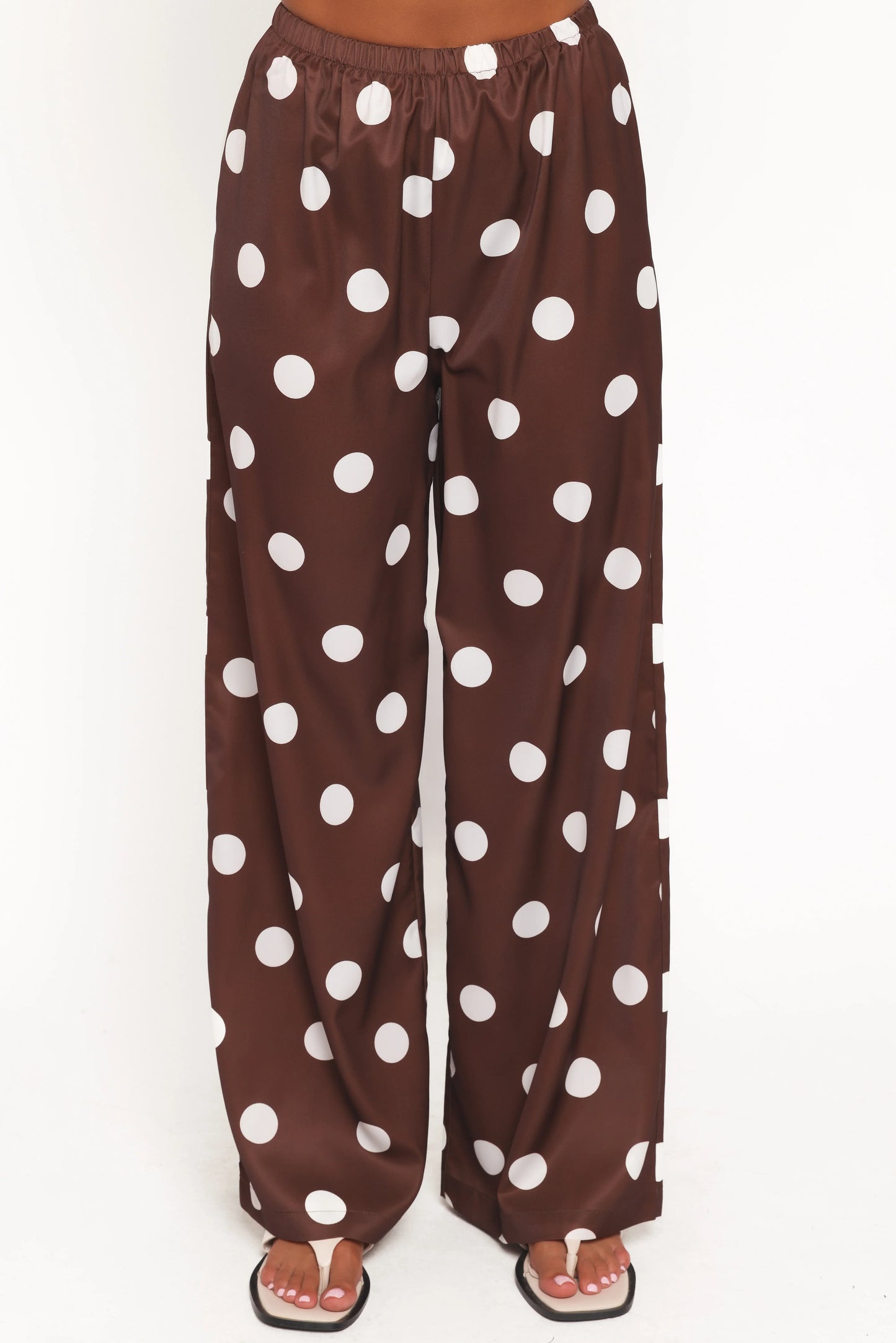 Brielle Polka Dot Set Brown Polka Dot