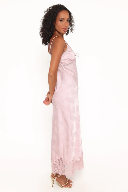 Melita Lace Maxi Dress Pink