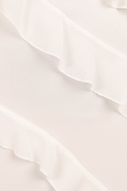 Ciao Ruffles Maxi Dress Cloud White