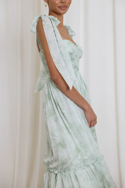Floret Midi Dress Sage