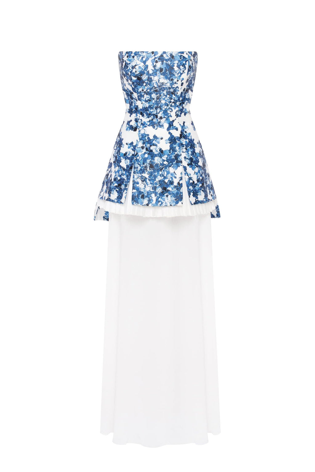 2 in 1 blue hydrangea mini with a detachable underskirt