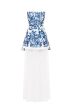 2 in 1 blue hydrangea mini with a detachable underskirt