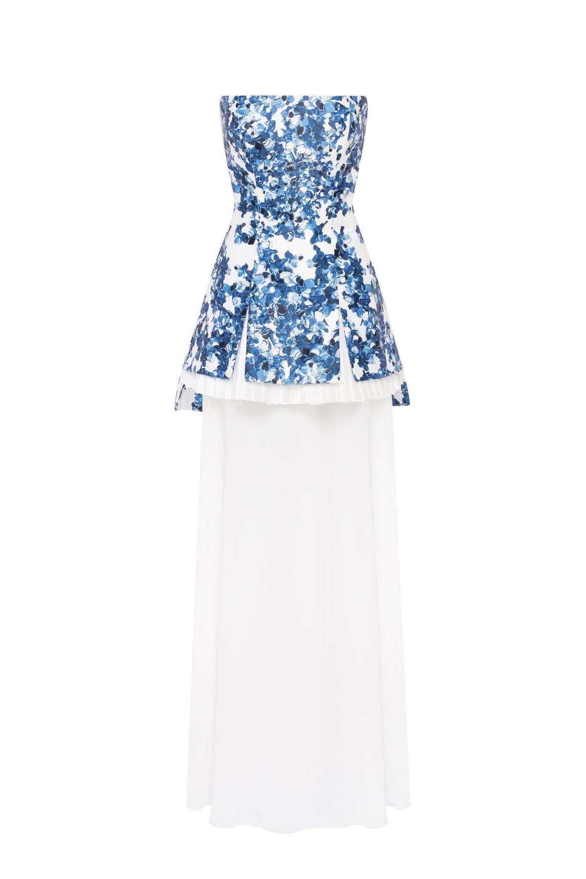 2 in 1 blue hydrangea mini with a detachable underskirt