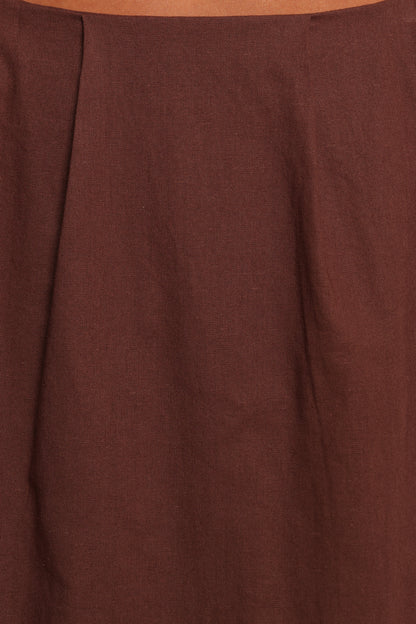 Chiaro Midi Skirt Brown