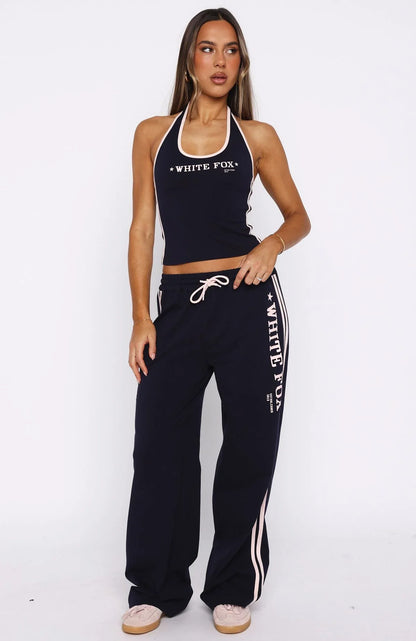 Star Of The Night Halter Top Navy