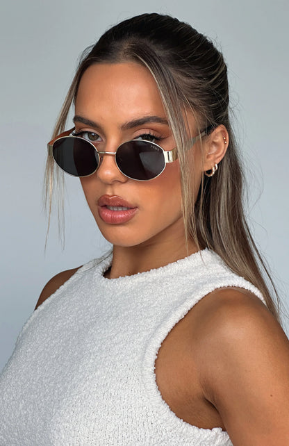 Oasis Sunglasses Gold Black