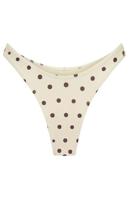 Belmont Bottoms Cream Choc Polka Dot