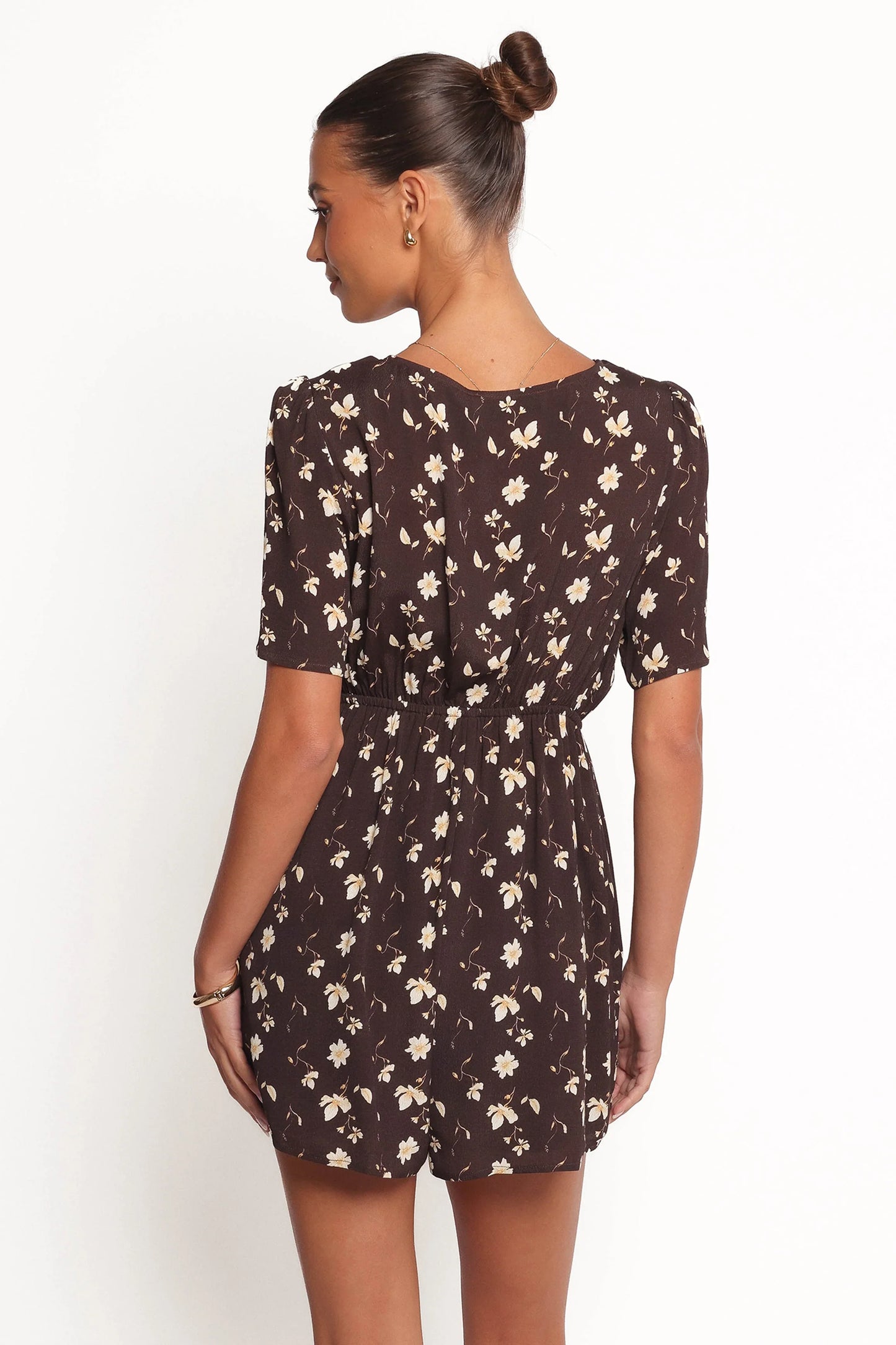 Raschelle Romper Brown Ditsy