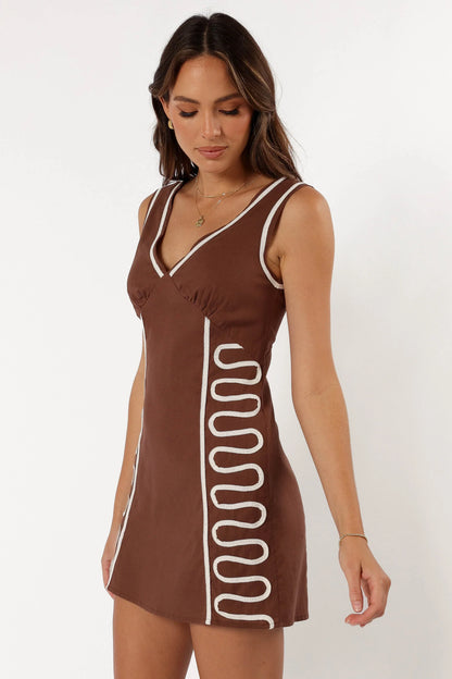 Alexa Mini Dress Chocolate