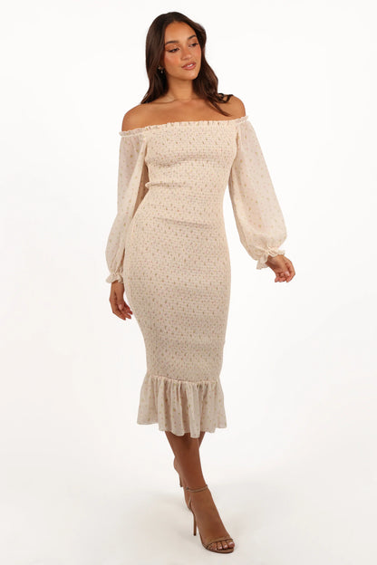 Sara Midi Dress Tiny Blooms