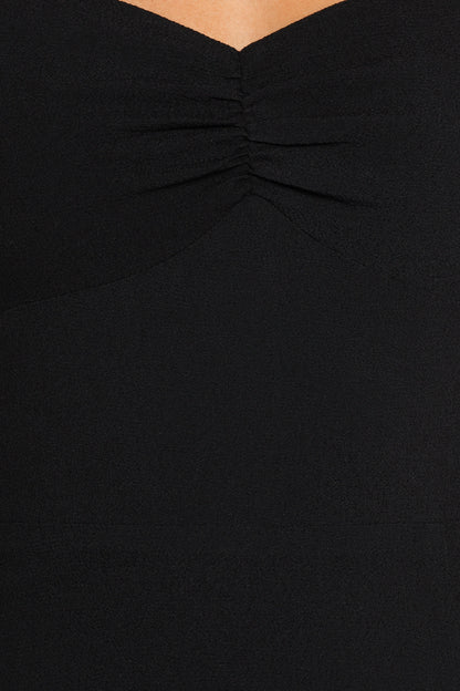 Franklin Long Sleeve Midi Dress Black
