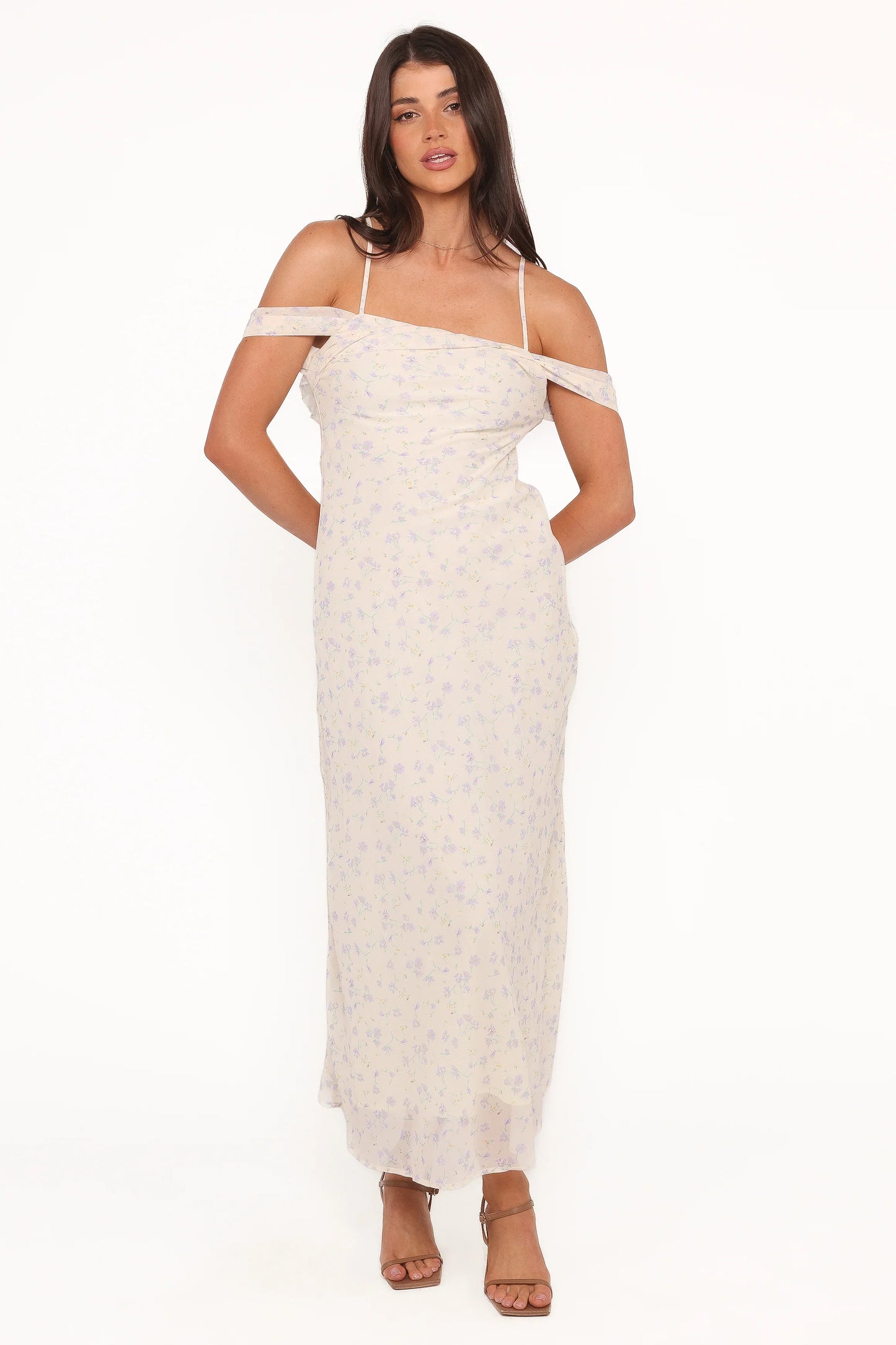 Elwood Midi Dress Yellow Ditsy Floral
