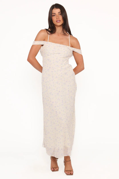 Elwood Midi Dress Yellow Ditsy Floral