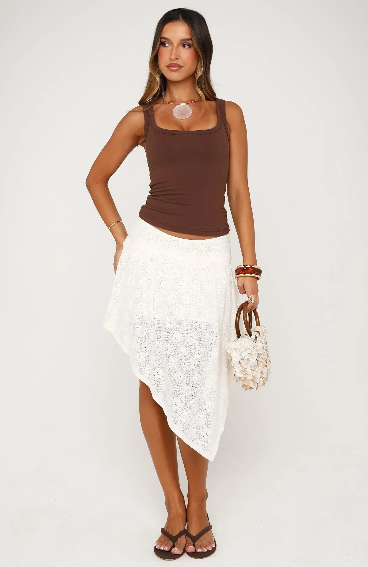 In The Current Skirt Off White