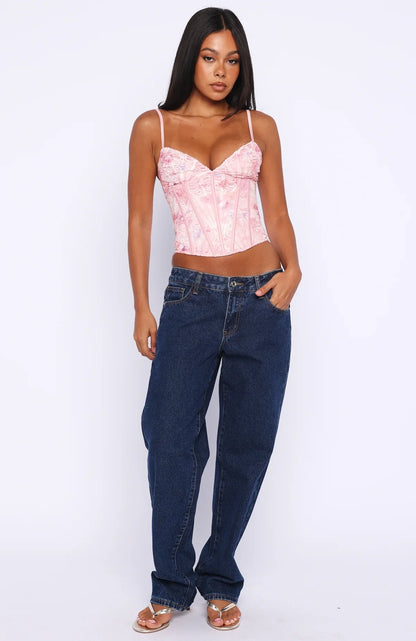 Resort Getaway Bustier Pink
