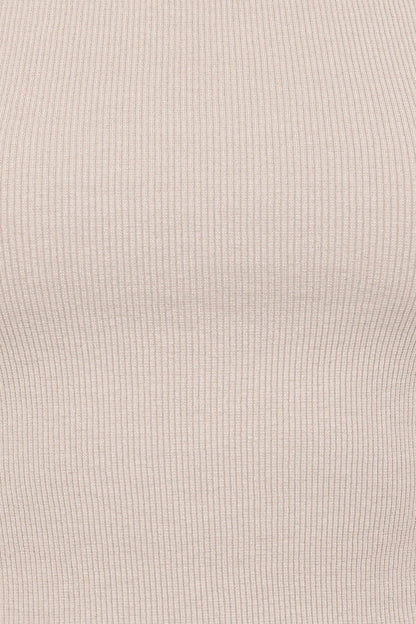 Ari Ribbed Tank Top Wheat