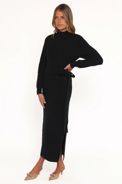 Aerin Knit Dress Black