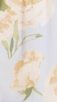 Chase Off Shoulder Maxi Dress Blue Peach Floral