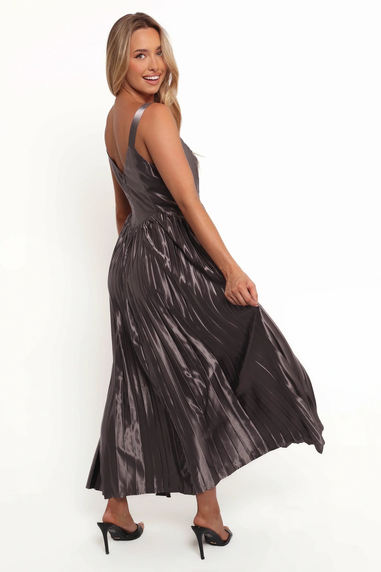 Camala Maxi Dress Grey Silver