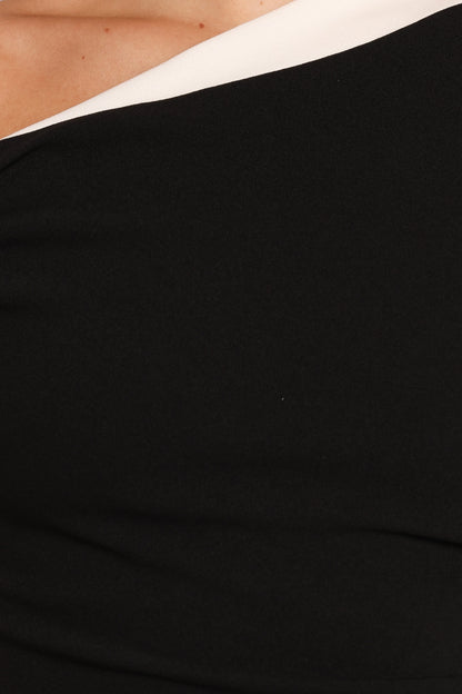 Jayda Maxi Dress Black White