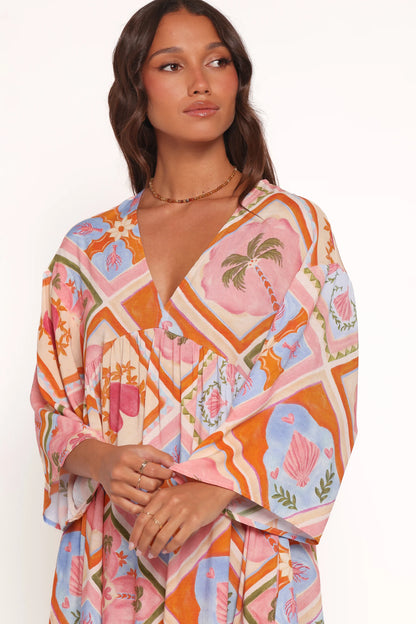 Zanna Mini Dress Multi Tile