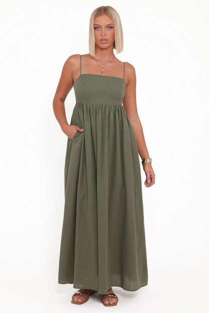 Odessa Maxi Dress Palm Green