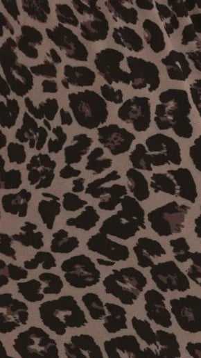 Onella Semi Sheer Maxi Skirt Leopard Print