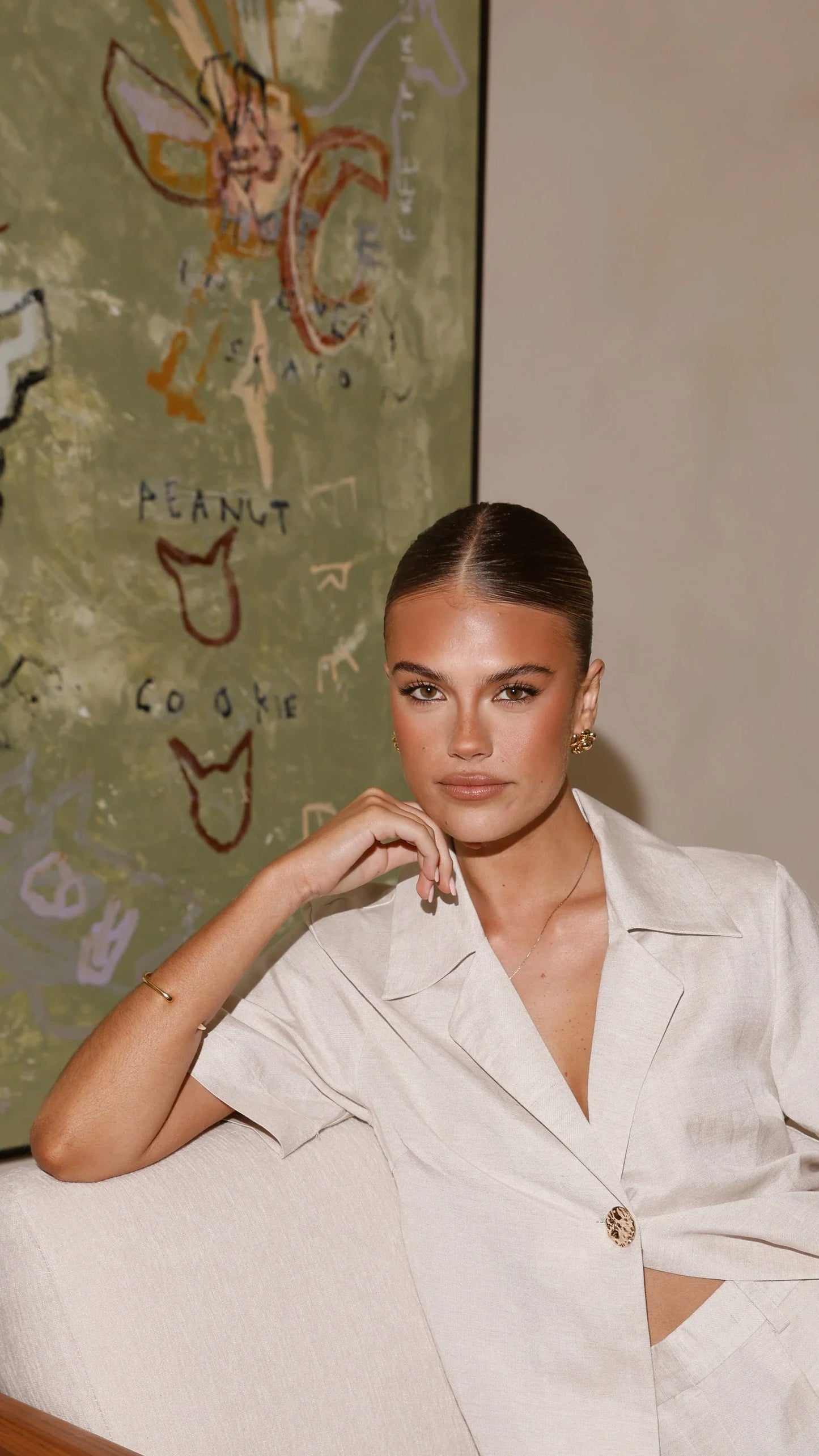 Emmaline Button Shirt Natural