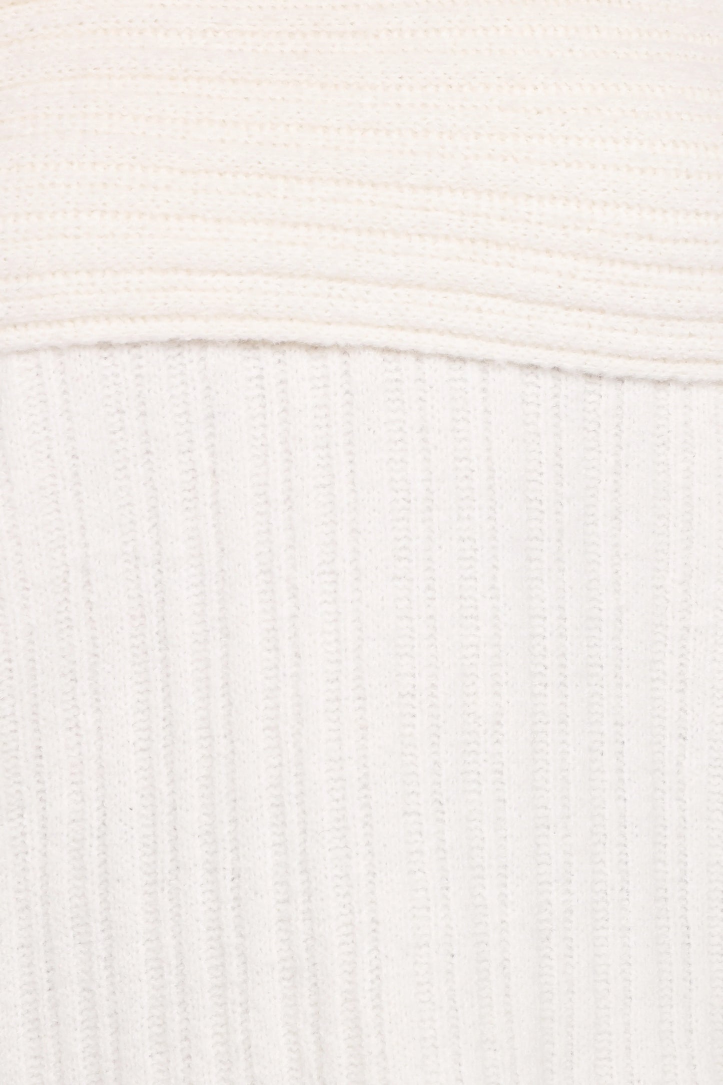 Kenny Off Shoulder Knit Sweater Cream