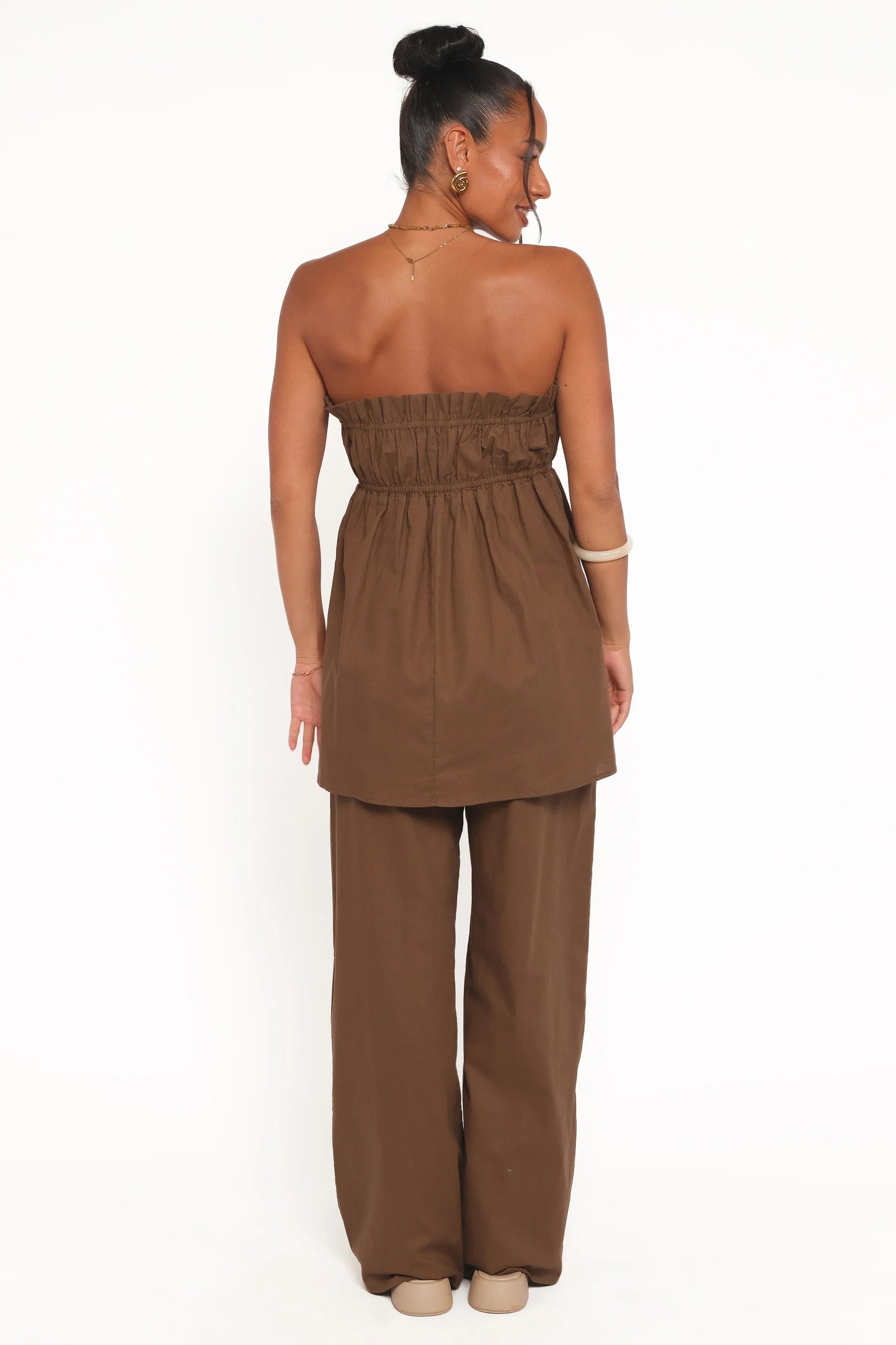 Ember Cotton Pants Brown
