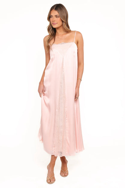 Halsey Midi Dress Pink
